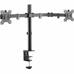 Кронштейн настольный ONKRON D221E 10-32"(д/мониторов, наклон -45°/+45°, поворот360°, 18кг,черный)