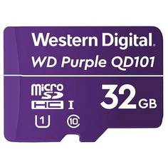 Карта памяти WD microSDHC 32Gb Class10 WDD032G1P0C Purple w/o adapter