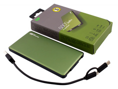 Внешний аккумулятор GP Portable PowerBank MP05 Li-Pol 5000mAh 2.1A+2.1A зеленый