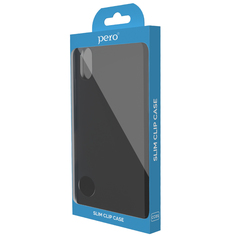 Чехол клип-кейс PERO софт-тач для Apple iPhone 12/12 Pro черный ПЕРО