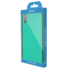 Чехол клип-кейс PERO софт-тач для Apple iPhone 11 Pro бирюзовый ПЕРО