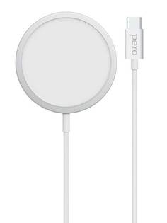 Беспроводное зарядное устройство магнитное PERO TC07 для Apple iPhone 12/13 ПЕРО