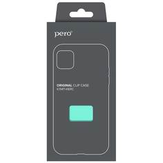 Чехол клип-кейс PERO софт-тач для Apple iPhone SE 2020 бирюзовый ПЕРО