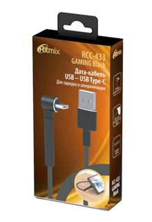 Кабель RITMIX RCC-433 GAMING USB – Type-C Black