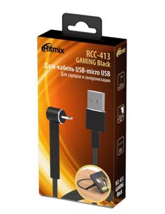 Кабель RITMIX RCC-413 USB-micro USB GAMING Black