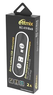 Кабель RITMIX RCC-419 USB-micro USB Black