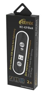 Кабель RITMIX RCC-429 USB-Apple 8pin lightning Black