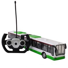 Автобус BUS-G на РУ (свет) в коробке USB зарядное устройство,регулировка колес 666-676A Noname