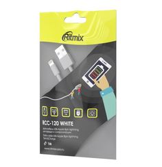 Кабель RITMIX RCC-120 Lightning 8pin-USB White