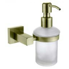 Дозатор для жидкого мыла настенный (стекло) бронза (латунь) (KH-4310) Kaiser