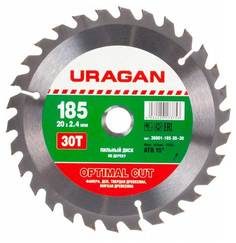 Диск пильный по дереву Uragan Optimal Cut 185x20 30T 36801-185-20-30