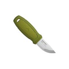 Нож Morakniv Eldris, нержавеющая сталь, цвет зеленый, ножны, шнурок, огниво