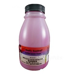 Тонер Static Control HP1515-40B-MA пурпурный флакон 40гр. для принтера HP CLJCP1215/1515/1518