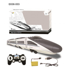 Поезд на РУ (звук) в коробке открываются двери,скорость 4 км/ч,3 вагона E636-003 Double Egle