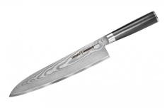 Нож Samura Damascus Гранд Шеф, 24 см, G-10, дамаск 67 слоев