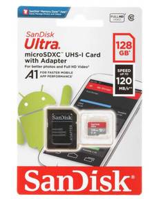 Карта памяти SanDisk Ultra MicroSDXC 128Gb Class 10 (SDSQUA4-128G-GN6MA) + адаптером SD