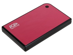 Внешний корпус для HDD/SSD AgeStar 3UB2A14 SATA II пластик/алюминий красный 2.5"
