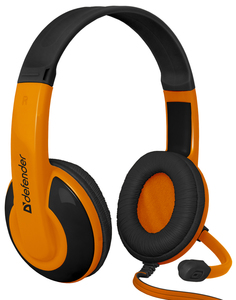 Наушники Defender Warhead G-120 Black/Orange (64099)