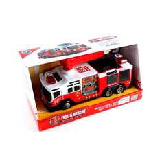 Пожарная машина на бат(свет,звук)в коробке SD-017D Noname