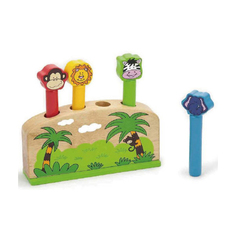 Игра "Сафари"в коробке основание,4 палочки с изображением животных VIGA 59790