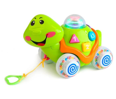 Обучающая черепашка-каталка (свет,звук) 212952, Умка B655-H04009-R1 Umka