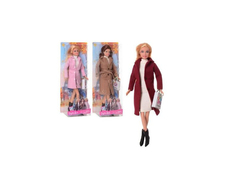 Кукла Модница в осеннем пальто с сумочкой в коробке 8419 Defa Lucy