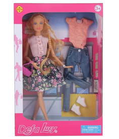 Кукла Модница в ассортименте(комплект одежды и обуви)в кор. 8383 Defa Lucy