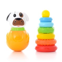 Развивающий набор №2 (неваляшка+пирамидка), Кнопа 82019