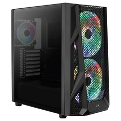 Корпус AeroCool AirHawk Duo-G-BK-v1 (ACCM-PB19033.11) черный AeroСool
