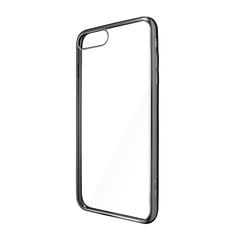 Чехол-накладка Celly Laser для Apple iPhone 7/8 Plus прозрачный, темно-серый кант