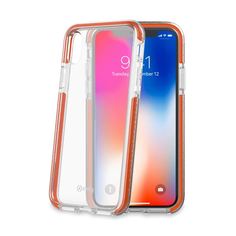 Чехол-накладка защитный Celly Hexagon для Apple iPhone X оранжевый