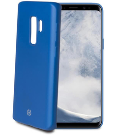 Чехол-накладка Celly Soft Matt для Samsung Galaxy S9 plus синий