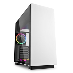 Корпус игровой Sharkoon PURE STEEL RGB led белый (ATX, закаленное стекло)