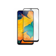 Защитное стекло 2.5D FG LuxCase для Realme C15, Прозрачное, 0,33 мм, Чёрная рамка 78386