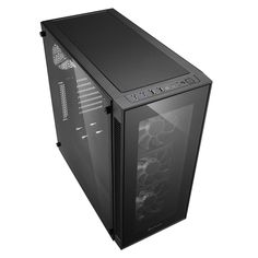 Корпус Sharkoon TG5 green led черный