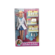 Кукла Ветеринар с аксессуарами(15 предметов) в коробке 10090B Noname