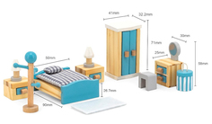 Игрушечная мебель "Спальня" в коробке 44035 Viga