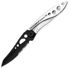 Нож Leatherman Skeletool KBX, 2 функции, серебристо-черный