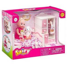Кукла (11см) с набором мебели Детская комната в коробке 8392 Defa Lucy