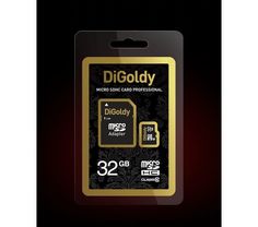 Карта памяти DiGoldy MicroSDHC 32Gb Class 10 UHS-I Extreme DG032GCSDHC10-AD + adapter