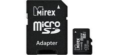 Карта памяти Mirex MicroSD 16Gb Class 10 UHS-I 13613-ADSUHS16 + adapter