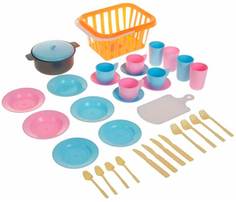 Детский кухонный набор "Пикник" (39 предметов) в корзине У531 Совтехстром