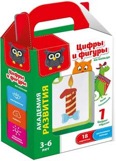 Настольная игра Карточки на кольце "Цифры и фигуры" VT5000-02 Vladi Toys