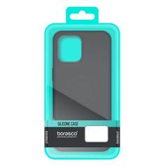 Чехол BoraSCO Silicone Case матовый для Apple iPhone 13 Pro Max черный