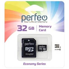 Карта памяти Perfeo microSD 32GB High-Capacity (Class 10) (PF32GMCSH10A)
