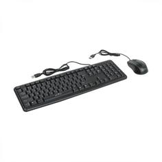 Набор клавиатура + мышь Oklick 600M клав:черный мышь:черный USB