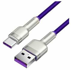 Кабель Baseus Cafule USB - Type-C 1m Purple CATJK-A05