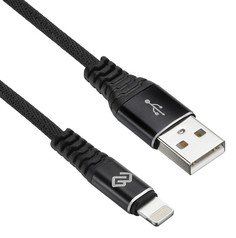 Кабель Digma USB A (m) Lightning (m) 3м черный
