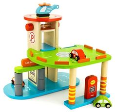 Набор Паркинг(3 машинки,1 верт) в коробке VIGA VG59963