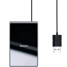 Беспроводное зарядное устройство Baseus Card Ultra-Thin Wireless Charger 15W + USB Cable 1m Black WX01B-01